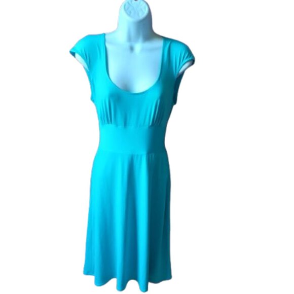 Blue Midi Dress Size Large - Picture 1 of 4